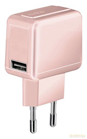 SBS Ładowarka 1 wejściem USB 1A, Rose Gold