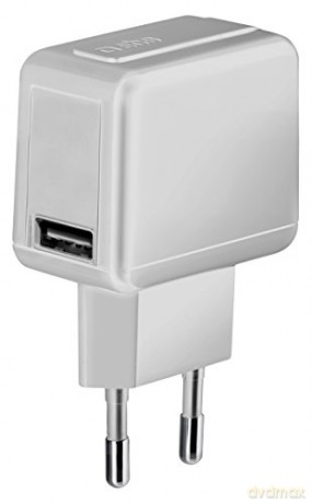 SBS Ładowarka 1 wejściem USB 1A, srebro