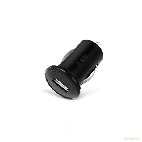 SBS mini ładowarka samochodowa USB 12/24V, 1000mAh, czarny