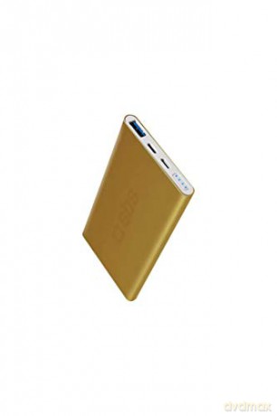 SBS power bank, aluminiumowy, szybka ładowarka, 5000 mAh, złoty