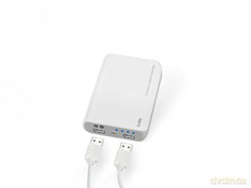 SBS Przenośna ładowarka, 7800mAH do smartfonów i tabletów 2 portem USB