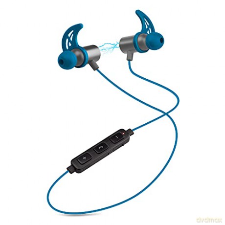 SBS słuchawki magnesowe, Bluetooth 4.2 verzió, z guzikami i regulatorem głośności, niebieskie