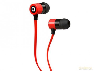 SBS słuchawki stereo Studiomix 60, płaski kabel i universalny jack 3,5 mm, guzik, czerwony