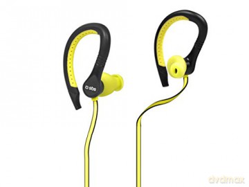 SBS Sport Słuchawki stereo Runway 3,wieszanem na ucho,wodooporny, uni jack 3,5 mm, żółty