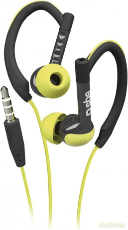 SBS Stereo słuchawki do sportu, uni jack 3,5 mm stereo, przyciskiem