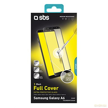 Screen Protector full cover for Samsung Galaxy A6, black color