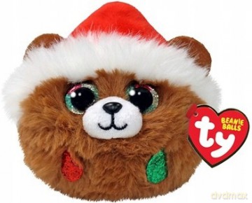 Ty Beanie Balls plüss figura PUDDING - świąteczny miś