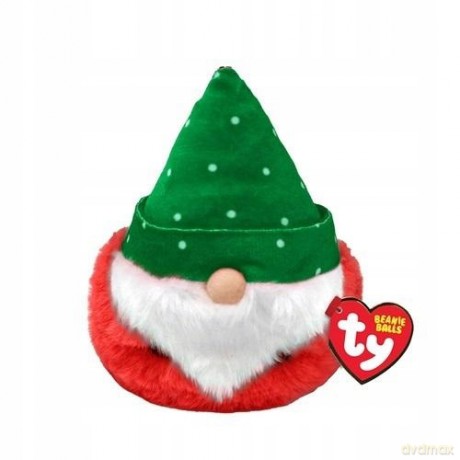 Ty Beanie Balls plüss figura TURVEY -Gnom W Zielonej Czapce