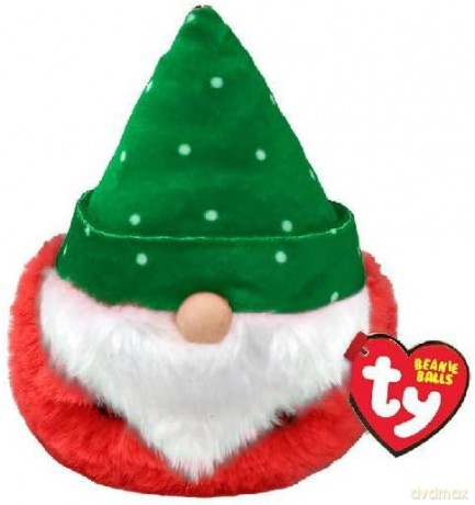 Ty Beanie Balls plüss figura TURVEY -Gnom W Zielonej Czapce