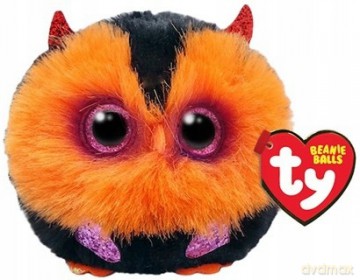 Ty Beanie Balls plüss figura WHODINI - pomaraczowa sowa