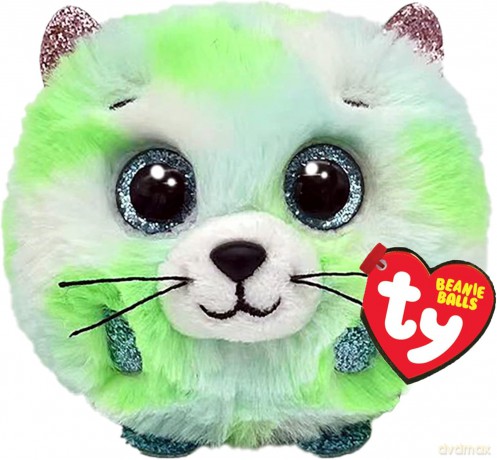 Ty Beanie Balls EVIE - zielony kot