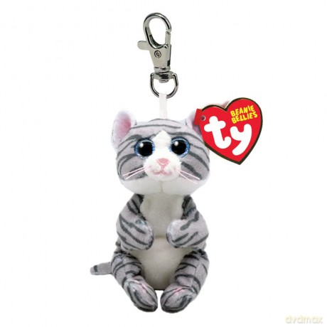 Ty Beanie Bellies MITZI, 8,5 cm - szary pręgowany kot - Clip