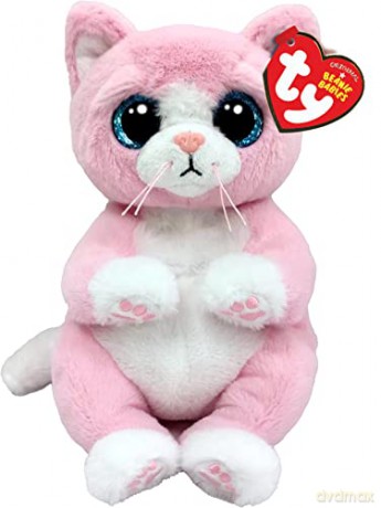 Pluszak Różowy kotek Lillibelle Pupilki TY - 15cm