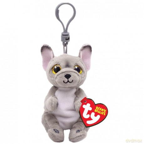 Ty Beanie Bellies WILFRED, 8,5 cm - szary pies - Clip