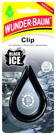 Wunderbaum, Clip Black Ice  odświeżacz samochodowy