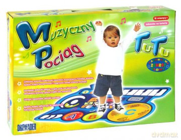 Muzyczny pociąg - mata dla małych dzieci [GRA]