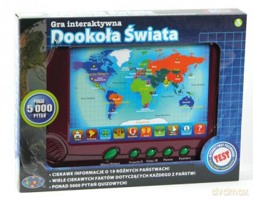 Dookoła świata - interaktywny model płaski [GRA]