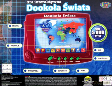 Dookoła świata - interaktywny model płaski [GRA]