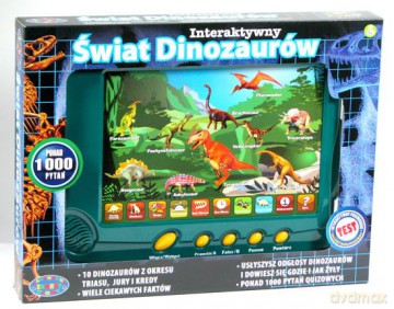 Świat dinozaurów - interaktywny model płaski [GRA]