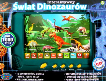 Świat dinozaurów - interaktywny model płaski [GRA]