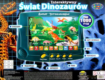 Świat dinozaurów - interaktywny model płaski [GRA]
