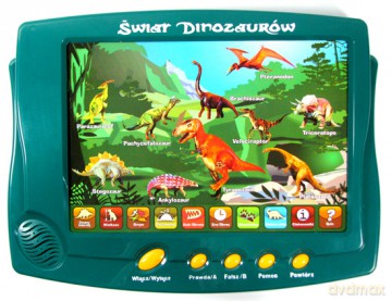 Świat dinozaurów - interaktywny model płaski [GRA]
