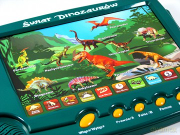 Świat dinozaurów - interaktywny model płaski [GRA]