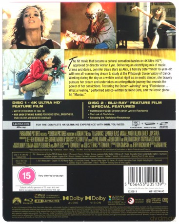 Flashdance (steelbook) [Blu-Ray 4K]+[Blu-Ray]
