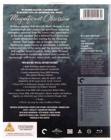 Magnificent Obsession (Wspaniała obsesja) [Blu-Ray]