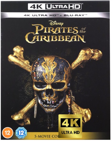 Pirates Of The Caribbean 1-5 (Piraci z Karaibów 1-5) [Blu-Ray 4K]+[Blu-Ray]