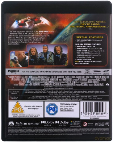 Star Trek IX: Insurrection (Star Trek: Rebelia) [Blu-Ray 4K]+[Blu-Ray]