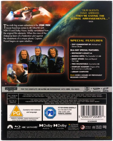 Star Trek IX: Insurrection (Star Trek: Rebelia) [Blu-Ray 4K]+[Blu-Ray]