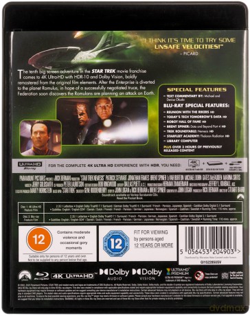 Star Trek X: Nemesis [Blu-Ray 4K]+[Blu-Ray]
