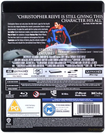 Superman IV. The Quest for Peace [Blu-Ray 4K]+[Blu-Ray]
