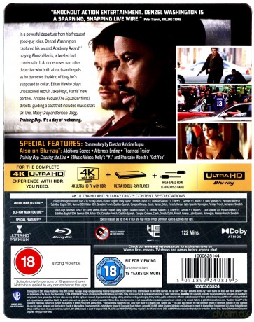 Training Day (steelbook) (Dzień próby) [Blu-Ray 4K]+[Blu-Ray]