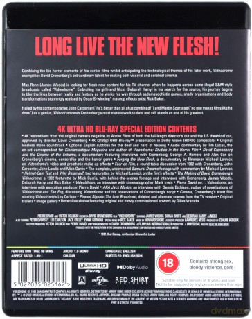 Videodrome [Blu-Ray 4K]+[Blu-Ray]