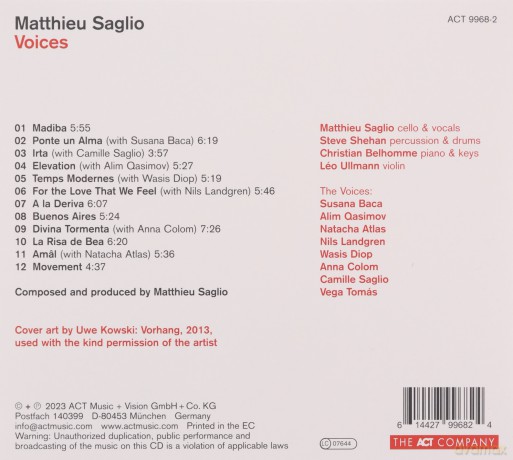 Matthieu Saglio: Voices [CD]
