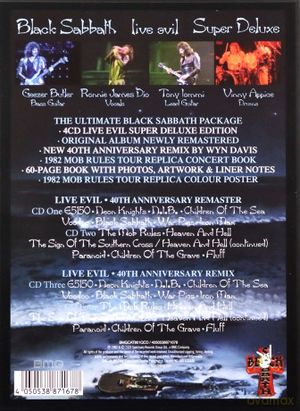 Black Sabbath: Live Evil (Super Deluxe 40th Anniversary Edition) [4CD]