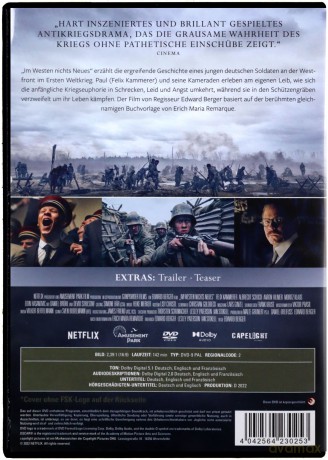 All Quiet on the Western Front (Na Zachodzie bez zmian) [DVD]