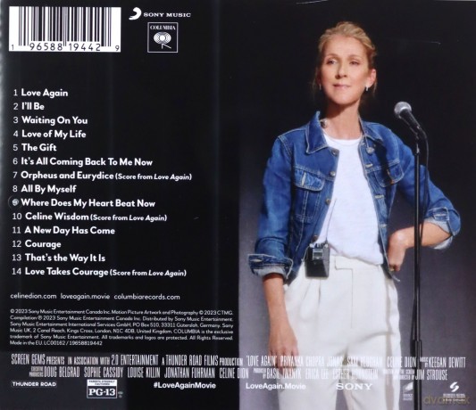 Love Again soundtrack (Miłość na nowo) (Céline Dion) [CD]