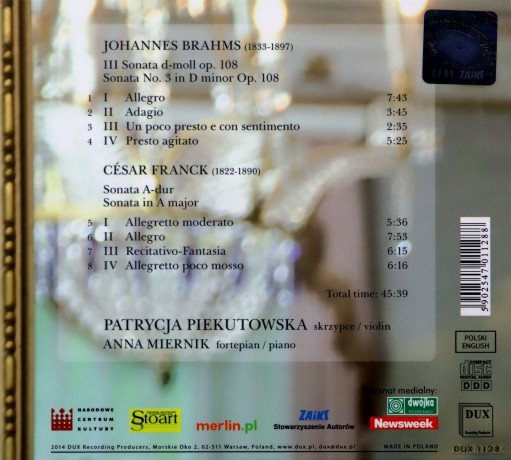 Patrycja Piekutowska: Sonatas Johannes Brahms [CD]