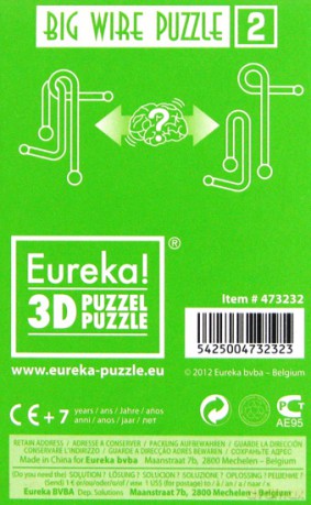 Łamigłówka druciana DUŻA NR 2 (ZIELONA) [GRA]