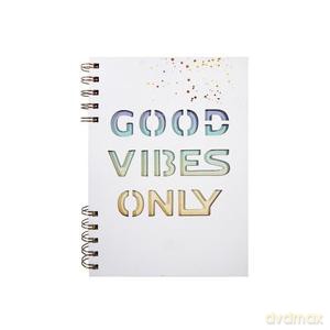 Kołonotes A5 80 Kartek Kratka GOOD VIBES ONLY