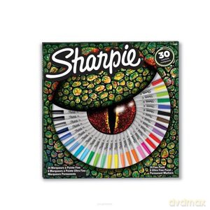 Markery Fine kpl 24-kol +Ultra Fine 6kol..Oko 2061335 Sharpie