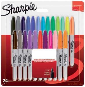 Markery Fine kpl 24-kol. Sharpie