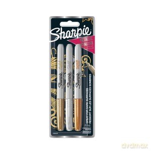 Markery met. kpl. złoty, srebrny i miedziany na blistrze, Sharpie