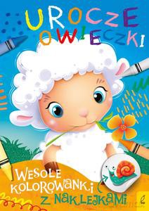 Wesołe kolorowanki z naklejkami. Urocze owieczki [KSIĄŻKA]
