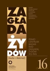 Zagłada Żydów Studia i Materiały /nr 16/ [KSIĄŻKA]