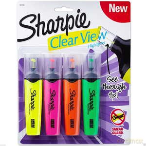 Zakreślacz Clear View 4szt., Sharpie