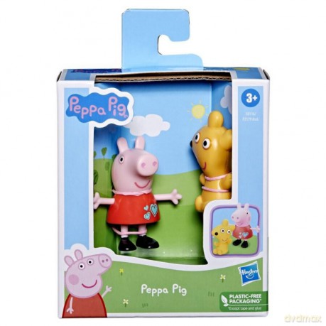 Świnka Peppa Zabawa z przyjaciółmi Świnka Peppa z misiem [FIGURKA]